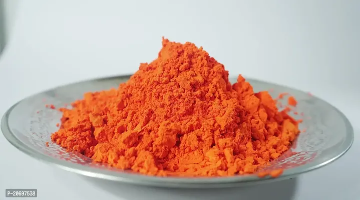 Ikka Indian Orange Sindoor,Bajrangbali Tilak,Premium Sindoor Powder for Traditional Indian 200gm Sindoor/KumKum Paste - 100% Chemical Free/All Natural, No Lead/No Mercury Water Resistant Sindoor