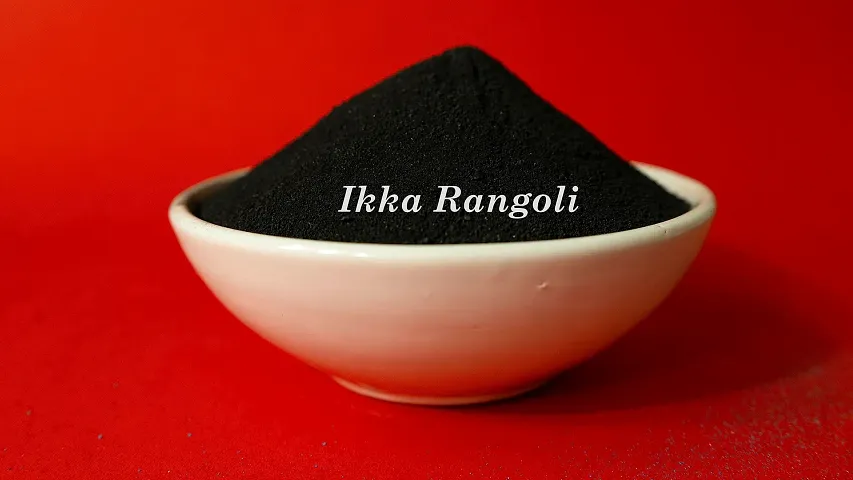 Ikka Rangoli Red Colour in The Pack- 1 of Rangoli Powder for Diwali, Navratri, Pongal Pooja Mandir Arts Ceramic for Creativity, Diwali Floor Decoration