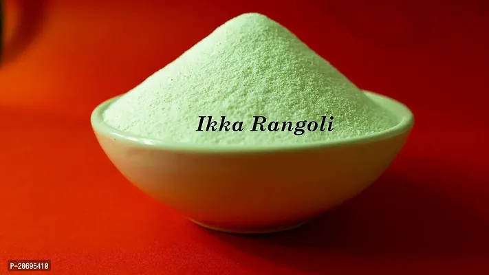 Ikka Rangoli Red Colour in The Pack- 1 of Rangoli Powder for Diwali, Navratri, Pongal Pooja Mandir Arts Ceramic for Creativity, Diwali Floor Decoration