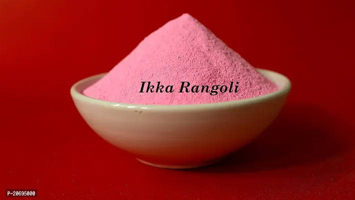 Ikka Rangoli Light Pink Colour in The Pack- 1 of Rangoli Powder for Diwali, Navratri, Pongal Pooja Mandir Arts Ceramic for Creativity, Diwali Floor Decoration