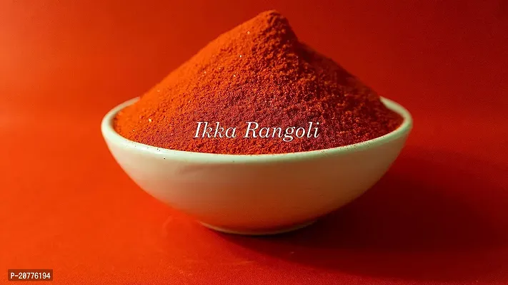 Rangoli Red Colour in The Pack- 100gm of Rangoli Powder for Diwali, Navratri, Pongal Pooja Mandir Arts Ceramic for Creativity, Diwali Floor Decoration