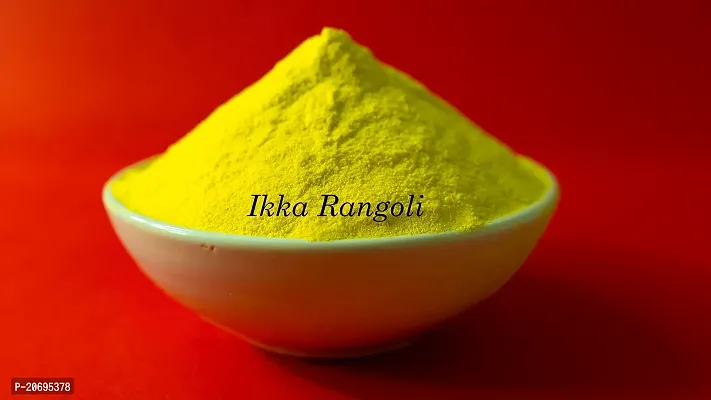 Ikka Rangoli Red Colour in The Pack- 1 of Rangoli Powder for Diwali, Navratri, Pongal Pooja Mandir Arts Ceramic for Creativity, Diwali Floor Decoration