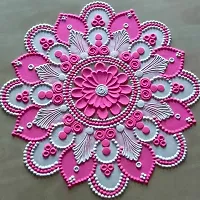 Rangoli Light Pink Colour 100gm Pack of Rangoli Powder for Diwali, Navratri, Pongal Pooja Mandir Arts Ceramic for Creativity, Floor Diwali Decoration Items for Home-thumb1