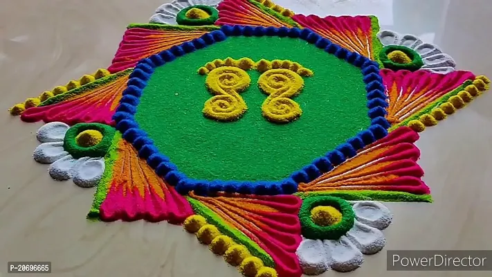 6 Color Rangoli Powder Kit, Rangoli Colors, Rangoli Decorations