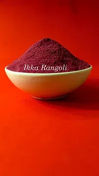 Ikka Rangoli Red Colour in The Pack- 1 of Rangoli Powder for Diwali, Navratri, Pongal Pooja Mandir Arts Ceramic for Creativity, Diwali Floor Decoration-thumb1