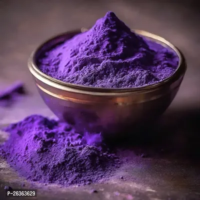 Herbal Holi Gulal Non-Toxic Perfumed Gulal, Skin Friendly, Natural Fragrance Handmade Holi Gulal Purple Colour 1 kg Holi Special Eco Friendly Colour-thumb2