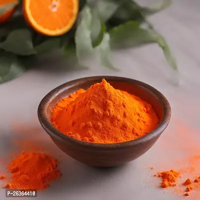 Ikka Natural and Herbal Gulal | Orange Gulal 100gm | Organic Coloured Powder | Non-Toxic and Skin-Friendly Holi Gulal | Holi Celebration