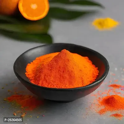 Ikka Natural and Herbal Gulal | Orange Gulal 1kg | Organic Coloured Powder | Non-Toxic and Skin-Friendly Holi Gulal | Holi Celebration-thumb2
