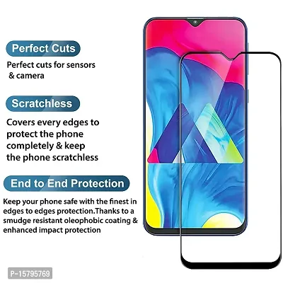 Aliean Tempered Glass for SAMSUNG A10 / SAMSUNG M10 / SAMSUNG M20 Screen Protector Edge to Edge Coverage with HD Clearances Premium Tempered Glass (Pack of 1)-thumb2