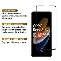 Aliean Tempered Glass for OPPO RENO 8 5G Screen Protector Edge to Edge Coverage with HD Clearance Premium Tempered Glass, Full Adhesives Glass OPPO RENO 8 5G (Pack of 2)-thumb3