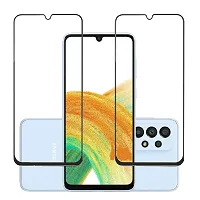 Aliean Tempered Glass for SAMSUNG GALAXY A33 5G Screen Protector Edge to Edge Coverage with HD Clearance Premium Tempered Glass, Full Adhesive Glass Samsung A33 5G (Pack of 1)-thumb2