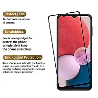 ALIEAN Tempered Glass for Samsung A13 4G Screen Protector Edge to Edge Coverages with HD Clearance Premium Tempered Glass, Full Adhesives Glass Samsung A13 4G (Pack of 2)-thumb1