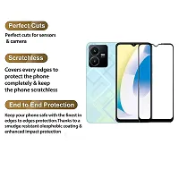Aliean Tempered Glass for Vivo Y22 2022 Screen Protector Edge to Edge Coverages with HD Clearance Premium Tempered Glass, Full Adhesives Glass VIVO Y22 2022 (Pack of 1)-thumb2