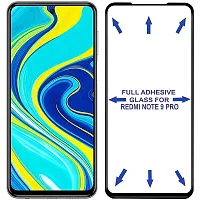 Aliean Tempered Glass for REDMI NOTE 9 PRO/NOTE 9 PRO MAX Screen Protector Edge to Edge Coverage with HD Clearance Premium Tempered glass (Pack of 1)-thumb1