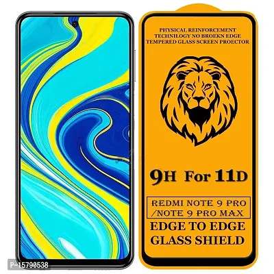 Aliean Tempered Glass for REDMI NOTE 9 PRO/NOTE 9 PRO MAX Screen Protector Edge to Edge Coverage with HD Clearance Premium tempered glass (Pack of 2)-thumb4