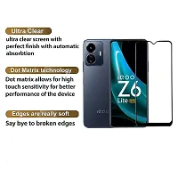 Aliean Tempered Glass for Vivo Iqoo Z6 Lite 5G Screen Protector Edge to Edge Coverage with HD Clearance Premium Tempered Glass, Full Adhesives Glass VIVO IQOO Z6 LITE 5G (Pack of 1)-thumb1