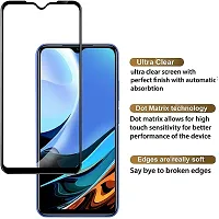 Aliean Tempered Glass For Poco M3 Screen Protector Edge to Edge Coverage with HD Clearance Premium Tempered Glass Impact Absorb, Full Adhesive Glass POCO M3 (Pack 1)-thumb2