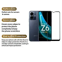 Aliean Tempered Glass for Vivo Iqoo Z6 Lite 5G Screen Protector Edge to Edge Coverage with HD Clearance Premium Tempered Glass, Full Adhesives Glass VIVO IQOO Z6 LITE 5G (Pack of 1)-thumb4