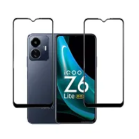Aliean Tempered Glass for Vivo Iqoo Z6 Lite 5G Screen Protector Edge to Edge Coverage with HD Clearance Premium Tempered Glass, Full Adhesives Glass VIVO IQOO Z6 LITE 5G (Pack of 1)-thumb2
