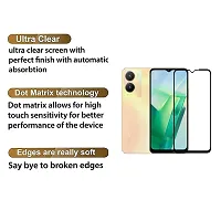 Aliean Tempered Glass For Vivo T2x 5G Screen Protector Edge to Edge Coverages with HD Clearance Premium Tempered Glass, Full Adhesives Glass VIVO T2X 5G (Pack of 1)-thumb2