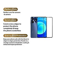 Aliean Tempered Glass For Tecno Spark 10 Pro Screen Protector Edge to Edge Coverage with HD Clearances Premium Tempered Glass, Full Adhesives Glass TECNO SPARK 10 PRO (Pack of 2)-thumb1