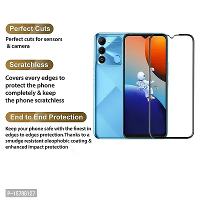 Aliean Tempered Glass for Tecno Spark 9 Screen Protector Edge to Edge Coverage with HD Clearance Premium Tempered Glass, Full Adhesive Glass TECNO SPARK 9 (Pack of 1)-thumb3
