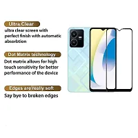 Aliean Tempered Glass for Vivo Y22 2022 Screen Protector Edge to Edge Coverages with HD Clearance Premium Tempered Glass, Full Adhesives Glass VIVO Y22 2022 (Pack of 1)-thumb3