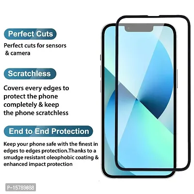 Aliean Tempered Glass for IPHONE 13 PRO MAX Screen Protector Edge to Edge Coverage with HD Clearance Premium Tempered Glass Impact Absorb, Full Adhesive Glass (Pack of 1)-thumb4