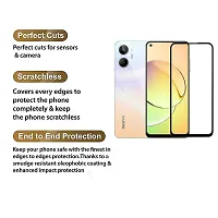 Aliean Tempered Glass for Realme 10 Screen Protector Edge to Edge Coverages with HD Clearance Premium Tempered Glass, Full Adhesives Glass REALME 10 (Pack of 1)-thumb2