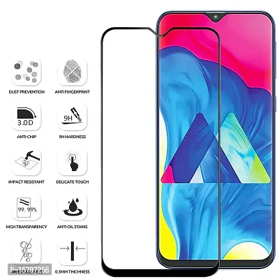 Aliean Tempered Glass for SAMSUNG A10 / SAMSUNG M10 / SAMSUNG M20 Screen Protector Edge to Edge Coverage with HD Clearances Premium Tempereds Glass (Pack of 2)-thumb2