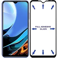 Aliean Tempered Glass For Poco M3 Screen Protector Edge to Edge Coverage with HD Clearance Premium Tempered Glass Impact Absorb, Full Adhesive Glass POCO M3 (Pack 1)-thumb1