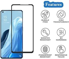 ALIEAN Tempered Glass for Oppo Reno 7 5G Screen Protector Edge to Edge Coverages with HD Clearance Premium Tempered Glass, Full Adhesives Glass Oppo Reno 7 5G (Pack of 1)-thumb1