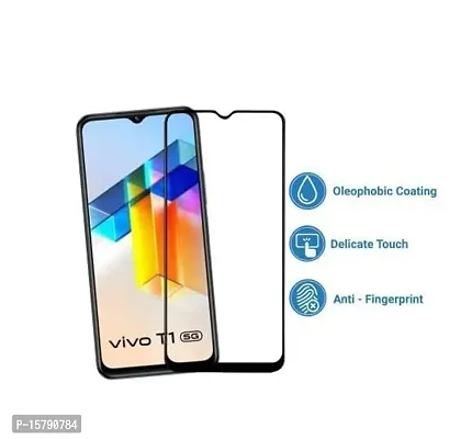 ALIEAN Tempered Glass for Vivo T1 Pro 5G Screen Protectors Edge to Edge Coverage with HD Clearance Premium Tempered Glass, Full Adhesives Glass Vivo T1 Pro (Pack of 2)-thumb3