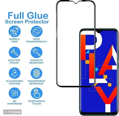 ALIEAN Tempered Glass for Infinix Hot 10 Play Screen Protectors Edge to Edge Coverage with HD Clearance Premium Tempered Glass, Full Adhesives Glass Infinix Hot 10 Play (Pack of 1)-thumb4