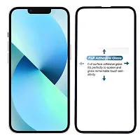 Aliean Tempered Glass for IPHONE 13 MINI Screen Protector Edge to Edge Coverage with HD Clearance Premium Tempered Glass Impact Absorb, Full Adhesive Glass (Pack of 1)-thumb1