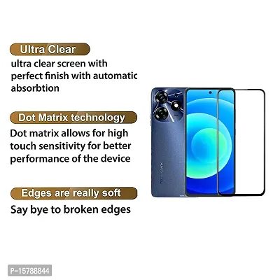 Aliean Tempered Glass For Tecno Spark 10 Pro Screen Protector Edge to Edge Coverages with HD Clearance Premium Tempered Glass, Full Adhesives Glass TECNO SPARK 10 PRO (Pack of 1)-thumb3