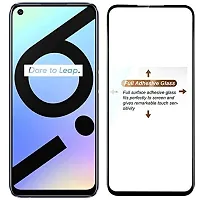 Aliean Tempered Glass For Realme 6i Screen Protector Edge to Edge Coverage with HD Clearance Premium Tempered Glass Impact Absorb, Full Adhesive Glass REALME 6I (Pack of 1)-thumb1