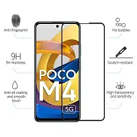 ALIEAN Tempered Glass for Poco M4 5G Screen Protector Edge to Edge Coverage with HD Clearance Premium Tempered Glass, Full Adhesives Glass Poco M4 5G (Pack of 1)-thumb4