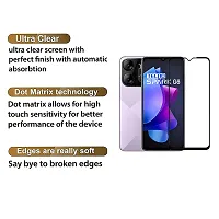 Aliean Tempered Glass for Tecno Spark GO 2023 Screen Protector Edge to Edge Coverages with HD Clearance Premium Tempered Glass, Full Adhesives Glass TECNO SPARK GO 2023 (Pack of 2)-thumb1