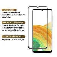 Aliean Tempered Glass for SAMSUNG GALAXY A33 5G Screen Protector Edge to Edge Coverage with HD Clearance Premium Tempered Glass, Full Adhesive Glass Samsung A33 5G (Pack of 1)-thumb1