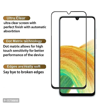 Aliean Tempered Glass for SAMSUNG GALAXY A33 5G Screen Protector Edge to Edge Coverage with HD Clearance Premium Tempered Glass, Full Adhesive Glass Samsung A33 5G (Pack of 1)-thumb2