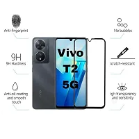 Aliean Tempered Glass For Vivo T2 5G Screen Protector Edge to Edge Coverage with HD Clearance Premium Tempered Glass, Full Adhesives Glass VIVO T2 5G (Pack of 2)-thumb3