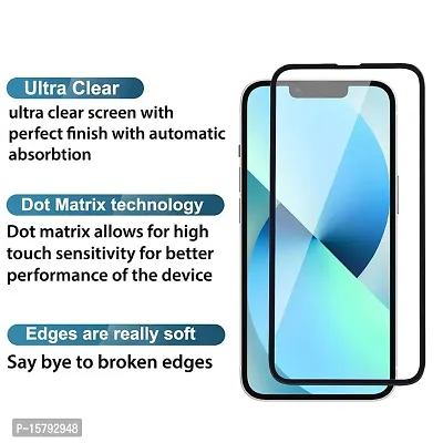Aliean Tempered Glass for IPHONE 13 MINI Screen Protector Edge to Edge Coverage with HD Clearance Premium Tempered Glass Impact Absorb, Full Adhesive Glass (Pack of 1)-thumb4