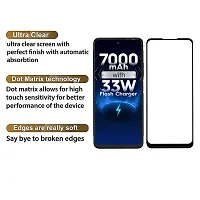 Aliean Tempered Glass for Tecno Pova 3 Screen Protector Edge to Edge Coverage with HD Clearance Premium Tempered Glass, Full Adhesives Glass TECNO POVA 3 (Pack of 2)-thumb1