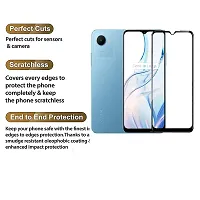 Aliean Tempered Glass for Realme C30S Screen Protector Edge to Edge Coverages with HD Clearances Premium Tempered Glass, Full Adhesives Glass REALME C30S (Pack of 1)-thumb2