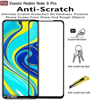 Aliean Tempered Glass for REDMI NOTE 9 PRO/NOTE 9 PRO MAX Screen Protector Edge to Edge Coverage with HD Clearance Premium Tempered Glass (Pack of 2)-thumb2