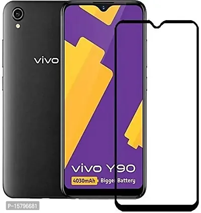 Aliean Tempered Glass For Vivo Y90 / Vivo Y93 / Vivo Y95 Screen Protector Edge to Edge Coverage with HD Clearance Premium Tempered Glass Impact Absorb, Full Adhesive Glass VIVO Y90 / VIVO Y93 / VIVO Y95 (Pack 1)-thumb0
