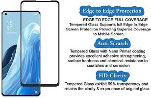 ALIEAN Tempered Glass for Oppo Reno 7 5G Screen Protector Edge to Edge Coverages with HD Clearance Premium Tempered Glass, Full Adhesives Glass Oppo Reno 7 5G (Pack of 1)-thumb3