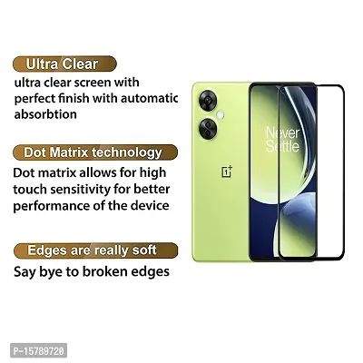 Aliean Tempered Glass For OnePlus Nord CE 3 Lite 5G Screen Protector Edge to Edges with HD Clearance Premium Tempered Glass, Full Adhesives Glass ONEPLUS NORD CE 3 LITE 5G (Pack of 2)-thumb2