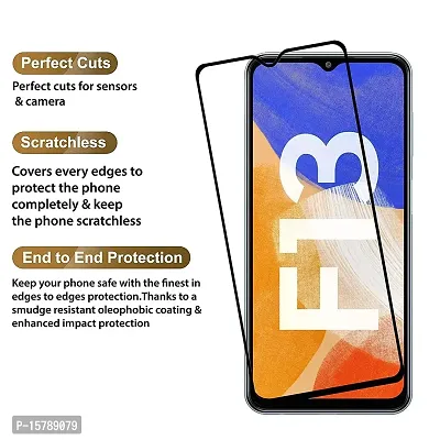 Aliean Tempered Glass for Samsung Galaxy F13 Screen Protector Edge to Edge Coverages with HD Clearance Premium Tempered Glass, Full Adhesives Glass Samsung Galaxy F13 (Pack of 2)-thumb5
